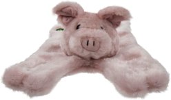 GoDog Barnyard Flats Pig Dog Toy, Pink, Small