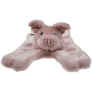 GoDog Barnyard Flats Pig Dog Toy, Pink, Small