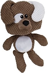 GoDog Checkers Dog Plush Squeaker Dog Toy