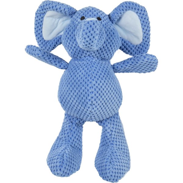 GoDog Silent Squeak Flips Pig/Elephant Squeaky Dog Plush Toy, Large