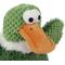 Show in main carousel: GoDog Checkers Sitting Duck Squeaker Dog Toy, Green, Large slide 3 of 7