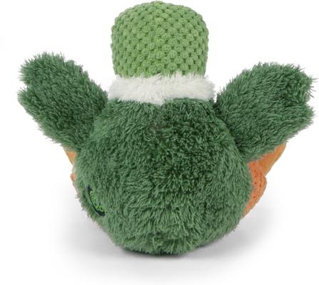 Show full view: GoDog Checkers Sitting Duck Squeaker Dog Toy, Green, Large slide 6 of 7