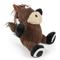 Show in main carousel: GoDog Checkers Sitting Horse Squeaker Dog Toy, Brown, Small slide 2 of 5
