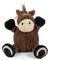 Show in main carousel: GoDog Checkers Sitting Horse Squeaker Dog Toy, Brown, X-Small slide 5 of 6