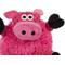 Show in main carousel: GoDog Checkers Sitting Pig Squeaker Dog Toy, Pink, X-Small slide 3 of 6