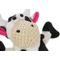 Show in main carousel: GoDog Checkers Skinny Cow Squeaker Dog Toy, White, Small slide 3 of 5