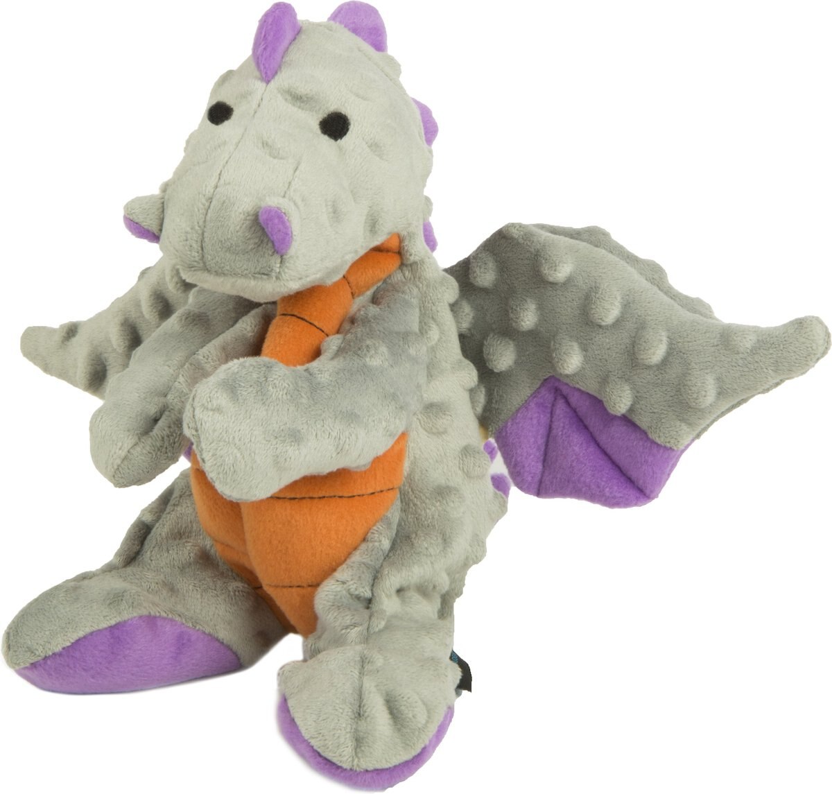 GoDog Dragons Chew Guard Squeaky Plush Dog Toy