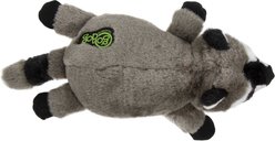 GoDog Flatz Raccoon Squeaky Plush Dog Toy, Brown, Large slide 2 of 6