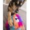 Show in main carousel: GoDog Furballz Chew Guard Squeaky Plush Dog Toy, Large, Bright Rainbow slide 3 of 11