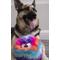 Show in main carousel: GoDog Furballz Chew Guard Squeaky Plush Dog Toy, Large, Bright Rainbow slide 5 of 11