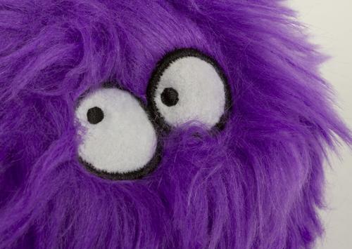 Show full view: GoDog Furballz Chew Guard Squeaky Plush Dog Toy, Purple, Large slide 5 of 11