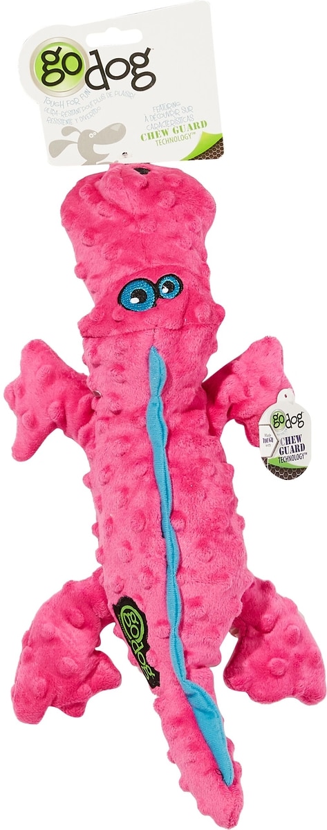 GODOG Gators Chew Guard Dog Toy, Pink, Large - Main Image