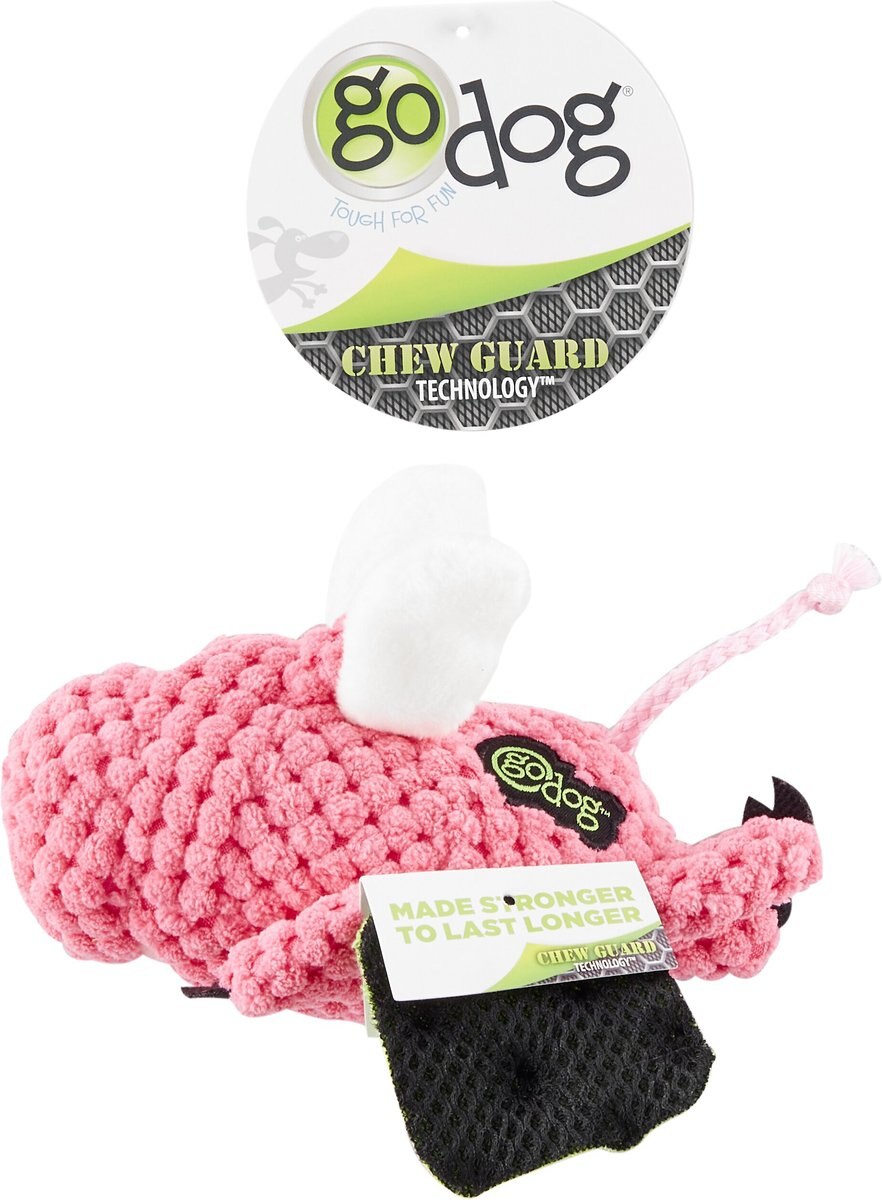 GoDog Just for Me Chew Guard FurBallz Dog Toy, Orange
