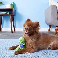 GoDog Just for Me Chew Guard T-Rex Squeaky Plush Dog Toy slide 2 of 5