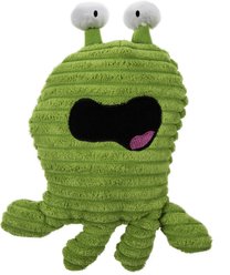 GoDog PlayClean Germs Soft Plush Squeaky Dog Toy, Green, Large