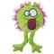 Show in main carousel: GoDog PlayClean Germs Soft Plush Squeaky Dog Toy, Lime, Large slide 1 of 7