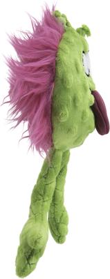 Show full view: GoDog PlayClean Germs Soft Plush Squeaky Dog Toy, Lime, Large slide 3 of 7