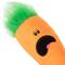 Show in main carousel: GoDog Tough N Texture Carrot Dog Toy, Orange slide 6 of 10