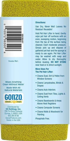 Gonzo Natural Magic Pet Hair Lifter