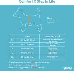 Gooby Comfort X Step In Lite Dog Harness, Red, Large: 19 to 22-in chest slide 2 of 4