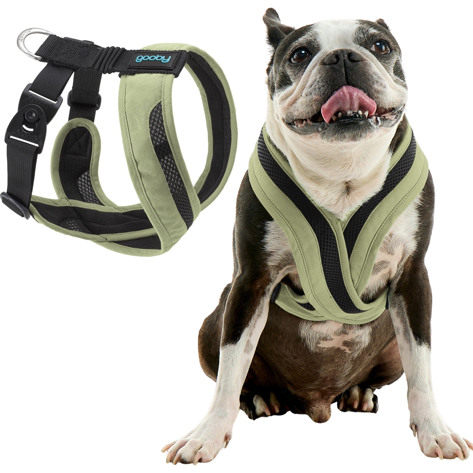 Gooby Escape Free Comfort X One Dog Harness, Portland Green, XX-Small: 10.5 to 12.5-in chest