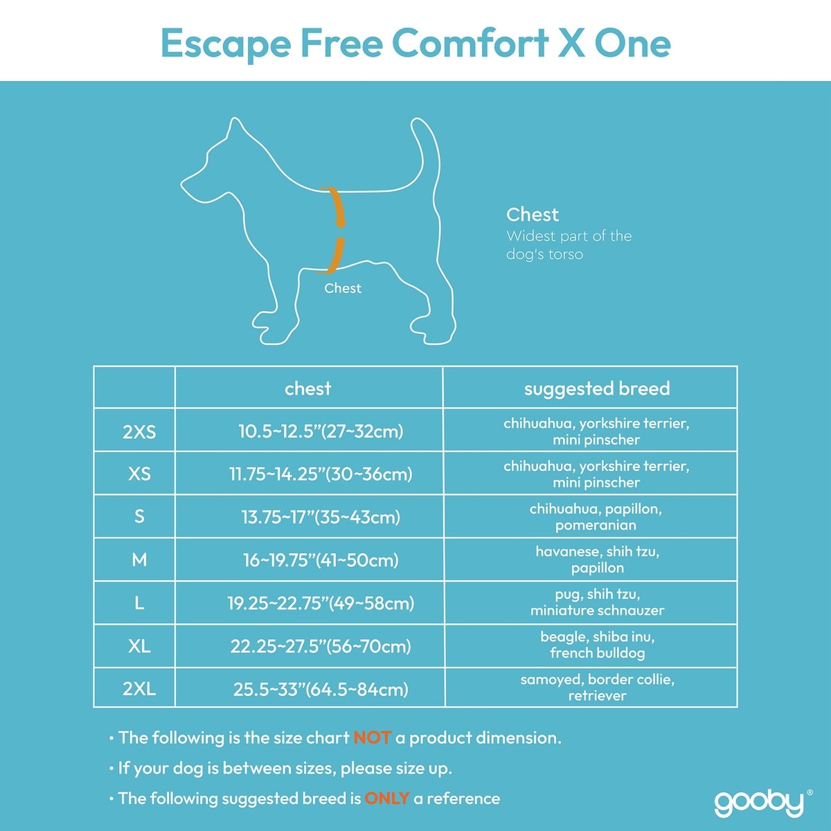 GOOBY Escape Free Comfort X One Dog Harness, Portland Green, XX-Small ...