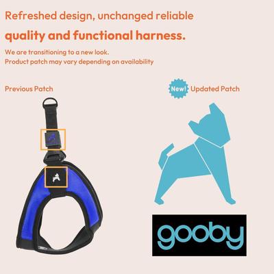 Show full view: Gooby Escape Free Easy Fit Dog Harness, Black, Medium: 18 to 21.75-in chest slide 2 of 8