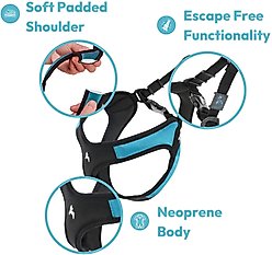 Gooby Escape Free Easy Fit Dog Harness, Black, Small: 16 to 19.25-in chest slide 2 of 6