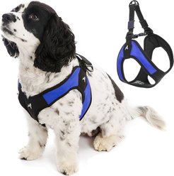 Gooby Escape Free Easy Fit Dog Harness, Blue, X-Small: 15 to 17.25-in chest