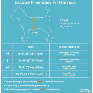 Gooby Escape Free Easy Fit Dog Harness, Hot Pink, X-Small: 15 to 17.25-in chest