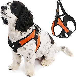 Gooby Escape Free Easy Fit Dog Harness, Orange, Medium: 18 to 21.75-in chest