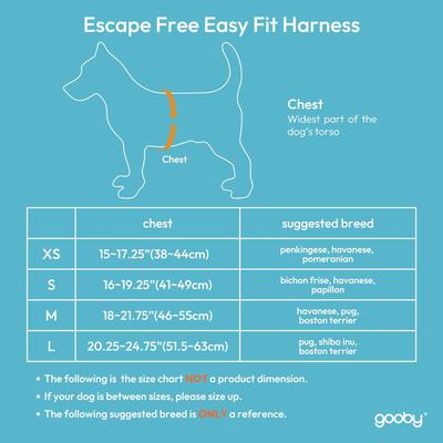 Show full view: Gooby Escape Free Easy Fit Dog Harness, Purple, Medium: 18 to 21.75-in chest slide 5 of 9