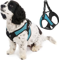Gooby Escape Free Easy Fit Dog Harness, Turquoise, Small: 16 to 19.25-in chest slide 1 of 6