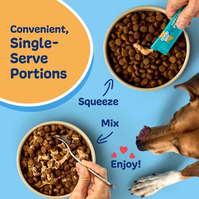 Show full view: Good Boy Farm & Sea Tuna, Chicken, & Duck Puree Dog Food Topper, 30 count slide 6 of 10