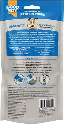 Show full view: Good Boy Ocean Medley Salmon, Tuna, & Krill Puree Dog Food Topper, 10 count slide 3 of 10