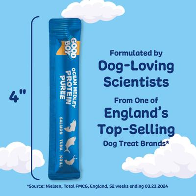 Show full view: Good Boy Ocean Medley Salmon, Tuna, & Krill Puree Dog Food Topper, 10 count slide 5 of 10