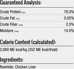Good 'n' Fun Long-Lasting Large Rolls Chicken Liver Flavor Rawhide Chew Dog Treats, 2 count slide 2 of 9