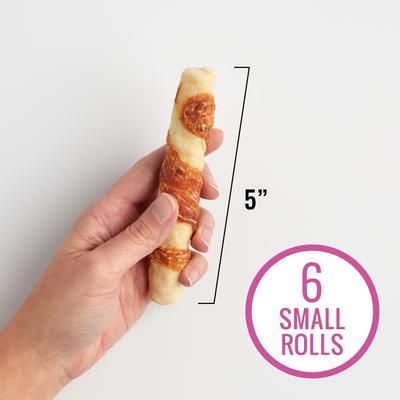 Show full view: Good 'n' Fun Long-Lasting Small Rolls Lamb Rawhide Chew Dog Treats, 6 count slide 4 of 10