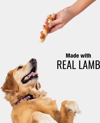 Show full view: Good 'n' Fun Long-Lasting Small Rolls Lamb Rawhide Chew Dog Treats, 6 count slide 9 of 10
