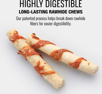 Show full view: Good 'n' Fun Long-Lasting Small Rolls Lamb Rawhide Chew Dog Treats, 6 count slide 5 of 10