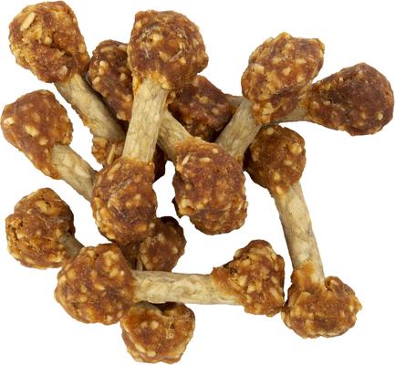Show full view: Good 'n' Fun Dumbbells Chicken Flavor Dog Treat Chews, Small, 4-oz bag slide 4 of 6