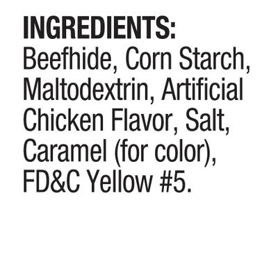 Show full view: Good 'n' Fun Chicken Flavored Rawhide Chips Dog Chews, 1-lb bag slide 5 of 8