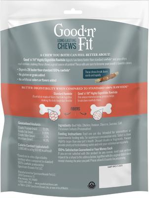 Show full view: Good 'n' Fun Venison Highly Digestible Rawhide Dog Treat Rolls, Small, 10 count slide 3 of 9