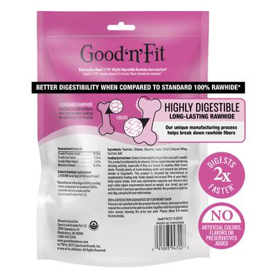Show full view: Good 'n' Fun Lamb Long-Lasting Highly Digestible Rawhide Dog Treat Twist Sticks, 15 count slide 3 of 10