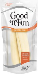 Good 'n' Fun Rawhide 8-in Dog Chews, 2 count