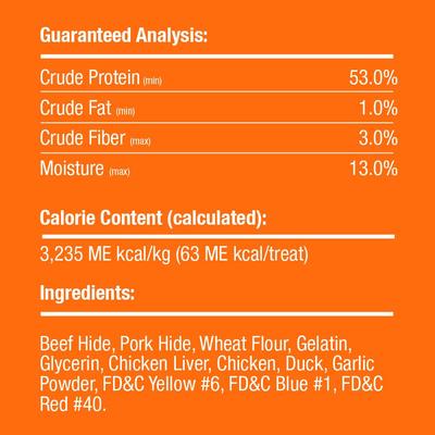 Show full view: Good 'n' Fun Triple Flavor Blasts Chicken, Duck & Chicken Liver Dog Treat Chews, 4-oz bag slide 8 of 9