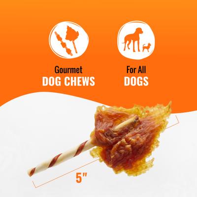 Show full view: Good 'n' Fun Triple Flavor Wings Chicken, Pork & Beef Hide Dog Chews, 8-oz bag slide 4 of 7
