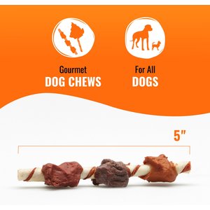 Good 'n' Fun Triple Flavor Kabobs Chicken, Duck & Chicken Liver Dog Treat Chews, 4-oz bag