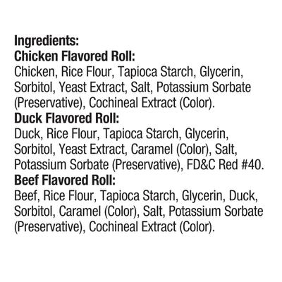Show full view: Good 'n' Fun Triple Flavor Kabobs Chicken, Duck & Liver + Good 'n' Tasty Soft & Crunchy Variety Pack Dog Treats slide 8 of 9