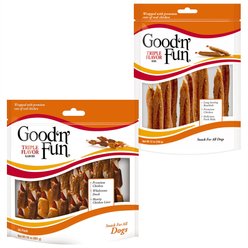 Good 'n' Fun Triple Flavor Kabobs Chicken, Duck & Liver + Ribs Beef, Pork & Chicken Sticks Dog Chews